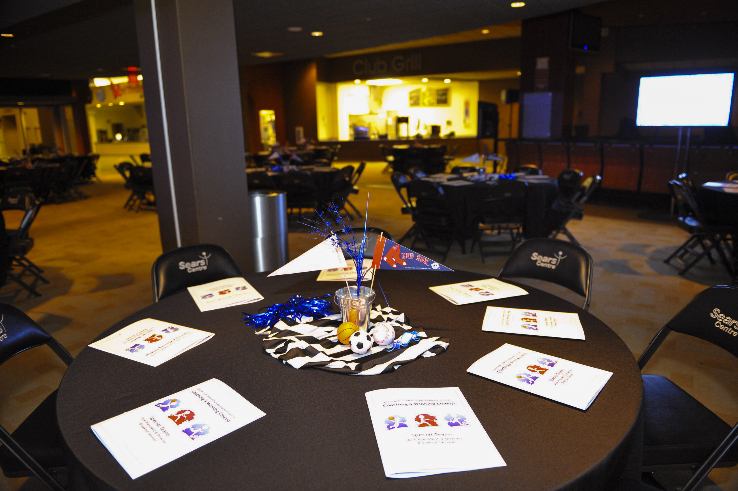 Club arena hosting a business party